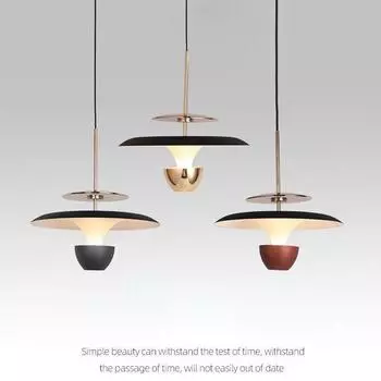 Простая прикроватная люстра для столовой и спальни белый