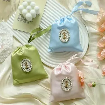 Простая пустая тканевая сумка Элегантная сумка на шнурке в китайском стиле Свадебная сумка для конфет Подарочная сумка Style 3