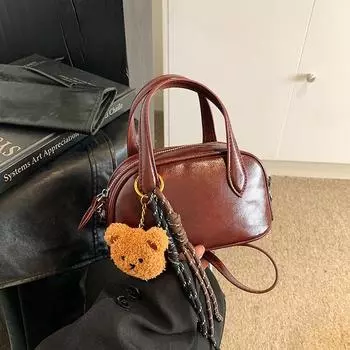 Простая ретро-сумка женская модная универсальная сумка-подушка повседневная сумка-мессенджер для поездок на работу 21.5*10*12