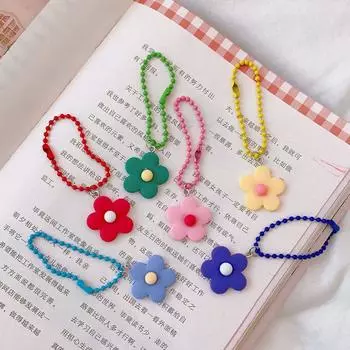 Простая школьная сумка подвеска однотонный автомобильный брелок цветок брелок подвеска брелок жёлтый