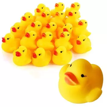 Простая шоколадная утка большое количество 80 или 50 штук Игрушка для ванны Игрушка для ванны Игры в бассейне Игры в воде (80 штук)