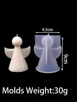 Простая силиконовая форма для свечи «Маленький ангел», сделай сам, креативное мыло ручной работы, бетон, гипс, литье, смоляные формы, домашний декор, рождественский подарок