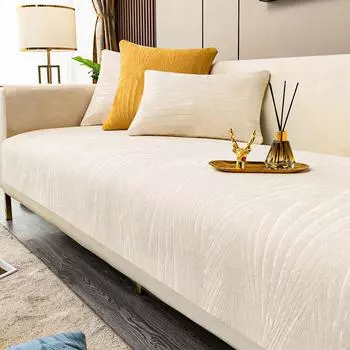 Простая современная диванная подушка из синели, тканевый чехол для дивана, четырехсезонная универсальная противоскользящая диванная подушка, чехол для дивана 70*70cm