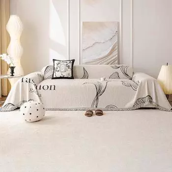 Простая современная диванная подушка, утолщенная универсальная диванная подушка с защитой от царапин, универсальная пылезащитная подушка для дивана Four Seasons, тканевая подушка 180*130cm серый