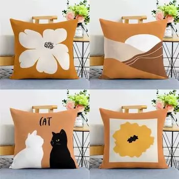 Простая современная наволочка для украшения общежития, офиса, гостиной, дивана, домашней наволочки 40x40cm