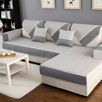 Простая современная подушка для дивана из хлопчатобумажной ткани, чехол для полотенец на спинку, нескользящие подушки на сиденье дивана, четыре сезона 70*70