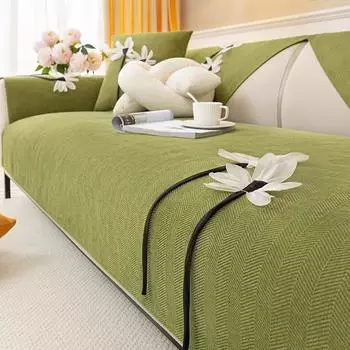 Простая современная подушка для дивана из синели, универсальный однотонный чехол для дивана на четыре сезона, чехол для дивана с высоким смыслом, полотенце 70*70cm