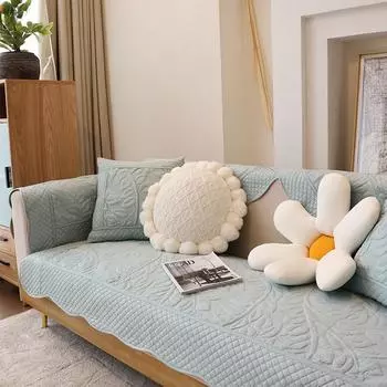 Простая современная стеганая ткань, хлопковая подушка для дивана, Нескользящая перчатка, чехол для дивана, подушка для дома, декор 70x70
