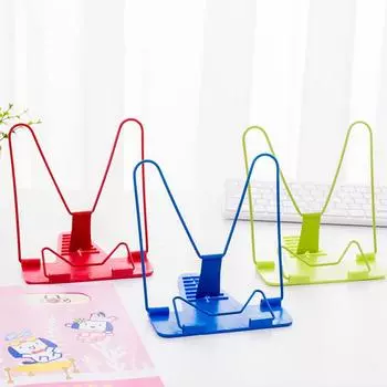 Простая стойка для чтения Многофункциональная стойка для чтения Студенческая подставка для книг Книжная полка Цветная красный