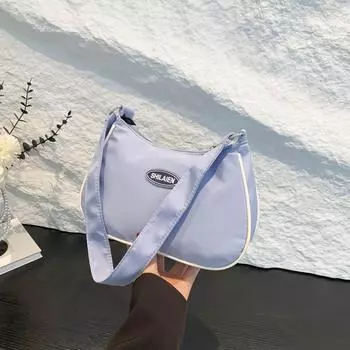 Простая студенческая сумка-мессенджер, летняя новая сумка через плечо 2024 года, повседневная модная маленькая квадратная сумка чёрный