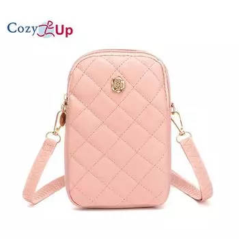 Простая сумка через плечо Cozy Up, вертикальная сумка для мобильного телефона, сумка на одно плечо, сумка через плечо, маленькая женская квадратная сумка 18.5x12x4.5cm белый