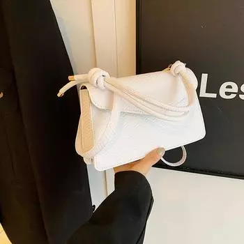 Простая сумка через плечо в иностранном стиле, простая модная сумка-мессенджер, летняя новинка 2024 года, простая модная маленькая квадратная сумка для женщин чёрный