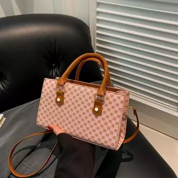 Простая сумка через плечо в иностранном стиле, повседневная сумка-мессенджер, женская сумка 2024 года, новая зимняя сумка, женская ретро-модная сумка чёрный