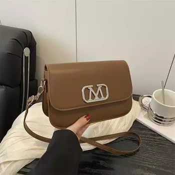 Простая сумка через плечо в стиле ретро 2025 года, новая тенденция весны, маленькая квадратная сумка под мышкой, модная сумка-мессенджер, женская сумка роза розовый