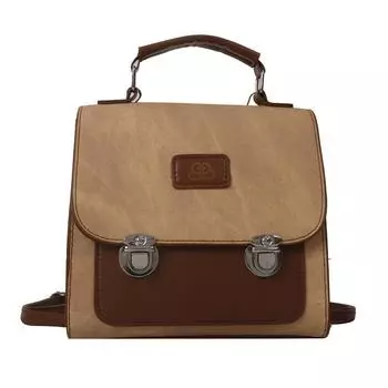 Простая сумка Commuter Texture, универсальный рюкзак, сумка-мессенджер, маленькая квадратная сумка коричневый