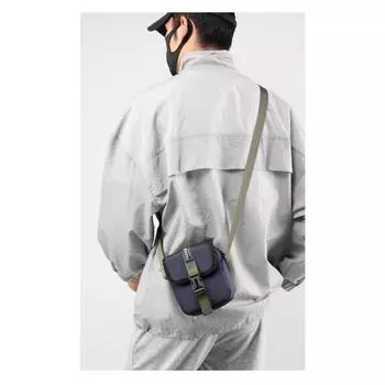 Простая сумка для мобильного телефона, высококачественная универсальная уличная трендовая сумка через плечо, уличная повседневная маленькая сумка через плечо one size серый
