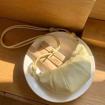 Простая сумка-круассан через плечо Mini, повседневная и универсальная, легкая сумка для пельменей, сумка через плечо, женская маленькая сумка