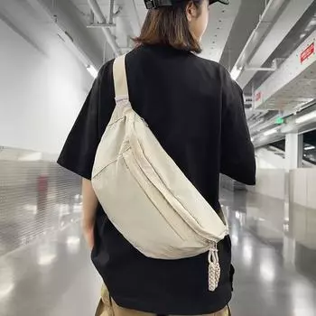 Простая сумка-мессенджер для мужчин, большая вместимость, нагрудная сумка, однотонная мужская нагрудная сумка, сумка через плечо для iPad, портативная сумка синий