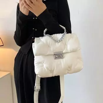 Простая сумка-мессенджер, популярная портативная женская сумка, осень 2024 года, новая модная сумка через плечо для поездок на работу, большая вместительная сумка-тоут чёрный