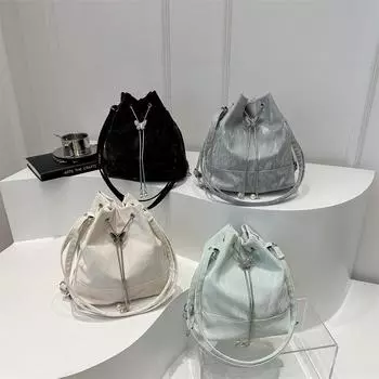 Простая сумка-ведро на одно плечо, новый стиль, модный нишевый дизайн, модный легкий дорожный рюкзак, модный рюкзак