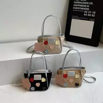 Простая сумка-ведро в стиле ретро для женщин, новая мода и красивый нишевый дизайн, сумка через плечо на одно плечо