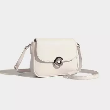 Простая темпераментная сумка через плечо для женщин, маленькая квадратная сумка-мессенджер высокого качества, модная