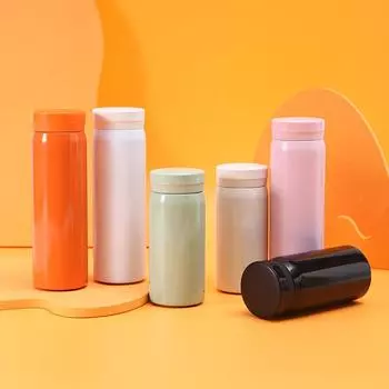 Простая термокружка из нержавеющей стали, внешний вид, мини-карманная кружка, небольшая емкость, портативная кружка для воды 200ml