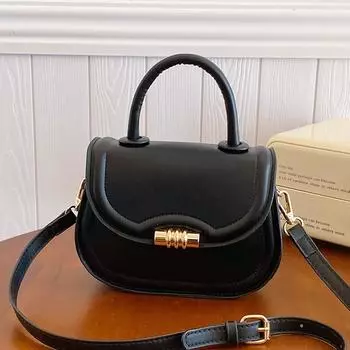 Простая Текстура Модная Сумка Весна Плечо Сумка-Седельная Сумка Женская бежевый