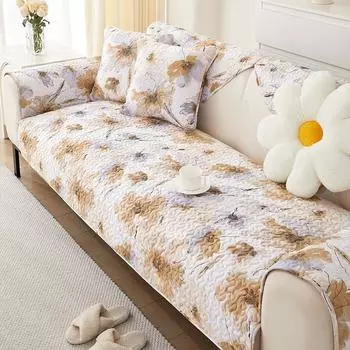 Простая ткань, современный хлопковый твил, нескользящая подушка на четыре сезона, чехол для дивана 70*70