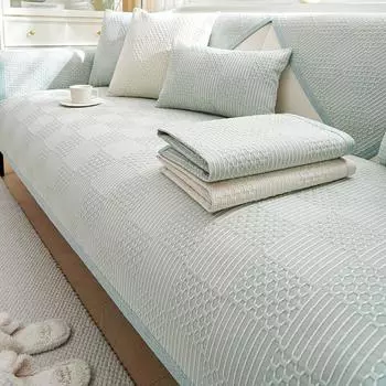 Простая тканевая подушка для дивана, универсальная нескользящая скандинавская ткань на четыре сезона, кожаный чехол для сиденья дивана, чехол для дивана 70*70cm