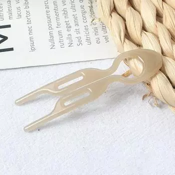 Простая U-образная волнистая заколка для волос Женская круглая заколка-вилка для волос Французская мода Заколка-палочка для кудрявых волос Инструмент для прически своими руками