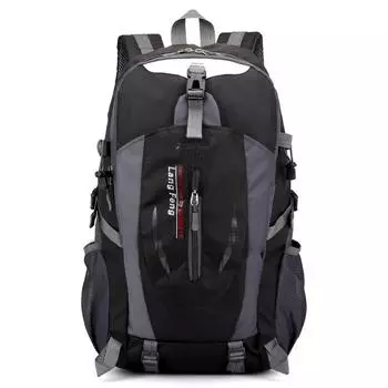 Простая уличная сумка для альпинизма, унисекс, сумка через плечо большого размера, спортивный рюкзак для отдыха и путешествий 30-50L чёрный