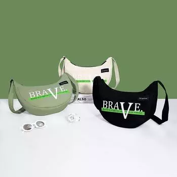 Простая универсальная сумка-мессенджер Легкая сумка через плечо чёрный