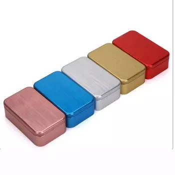 Простая упаковка чистого цвета для чая, жестяная коробка для зеленого чая Dahongpao, переносная коробка для хранения закусок, мини-косметическая коробка 11x6.5x3.5cm золотой