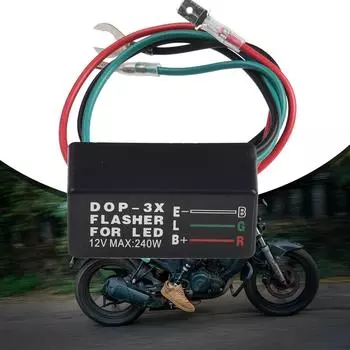 Простая установка 12 В электронного реле мигалки для поворотников мотоцикла
