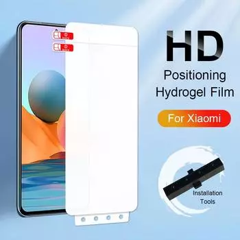 Простая установка гидрогелевой пленки Xiaomi Mi 11 Lite Redmi Note 14 13s 13 12s 12 11s 10s 10 9s 9 8 Pro 14C 13C 12C 10C 9T 9C Full Cover Screen Protector Mi 11 Lite