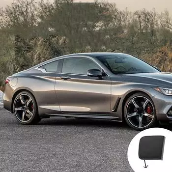 Простая установка крышки проушины буксировочного крюка, совместимая с Infiniti для Q50 (2018 2024) Изготовлен из АБС-пластика чёрный