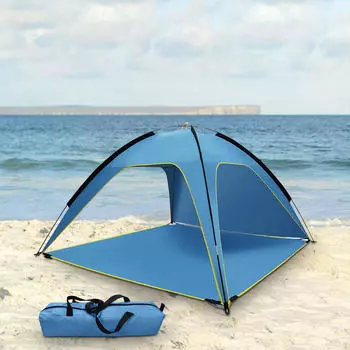 Простая установка, пляжная палатка, легкий козырек для кемпинга, 3 вентиляции, с сумкой для хранения, навес от солнца на открытом воздухе