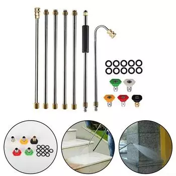 Простая установка распылительной насадки для мойки высокого давления