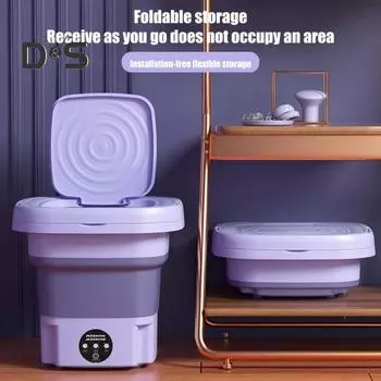 Простая в эксплуатации стиральная машина для нижнего белья, 8 л, универсальная мини-стиральная машина для нижнего белья с вилкой стандарта США зелёный