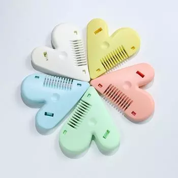 Простая в использовании двухсторонняя машинка для стрижки волос Peach Heart Hair Cutting Comb Children Chill Trimmer Girls розовый