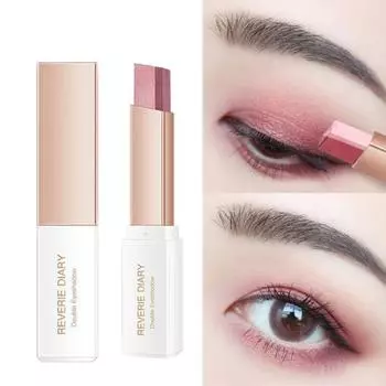 Простая в использовании водонепроницаемая превосходная насыщенность косметический инструмент безопасная двухцветная ручка для теней для век для девочек D