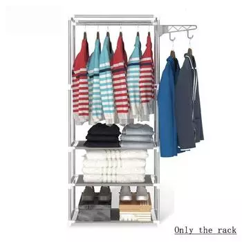 Простая вешалка для одежды, напольные вешалки для одежды, креативная вешалка для одежды, полка, простая сборка, подвесная вешалка для спальни, Cl белый
