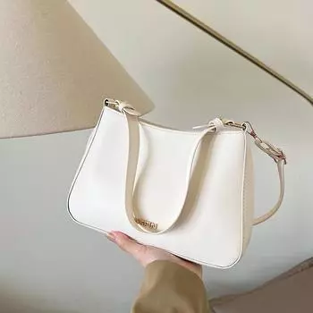 Простая вместительная сумка-ведро в стиле ретро, сумка через плечо, весна 2024, новая простая повседневная сумка через плечо чёрный