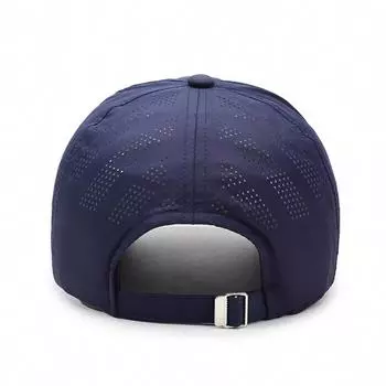 Простая вышитая буква быстросохнущая кепка детская летняя кепка для отдыха с широкими полями солнцезащитная тонкая бейсболка мужская Tide Adjustable тёмно-синий