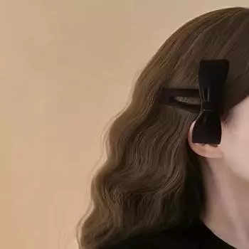 Простая заколка-бабочка BB, винно-красная, новогодняя заколка для волос, осенне-зимняя, боковая заколка, новая заколка для челки, заколка для волос Single red