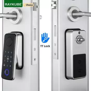 Простая замена цилиндра Smart Lock APP TTlock Bluetooth Fingerprint Password NFC Unlock Автоматическая блокировка/разблокировка с аккумулятором Z-18 серебряный