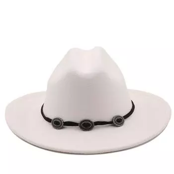 Простая женская и мужская полая ковбойская шляпа в стиле вестерн с поясом, зима-осень, джаз, Outback, джаз, Toca, сомбреро, размер 56-58 см 56-58CM