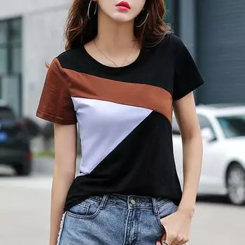 Простая женская рубашка с вышивкой, повседневные женские топы, весна-лето, крутая рубашка с коротким рукавом в корейском стиле Za Woman Blusas M