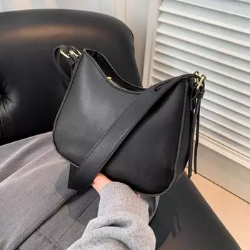 Простая женская сумка через плечо в стиле ретро, большая вместимость, популярная женская зимняя новая простая и модная сумка через плечо